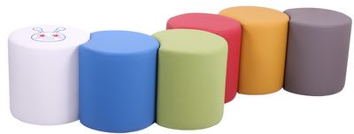 Taburety kulaté čalouněné s logem